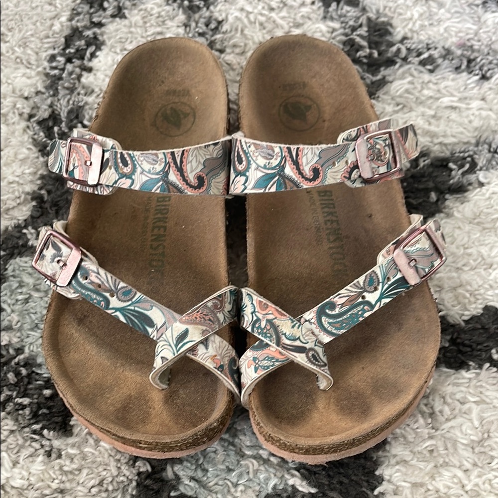 Birkenstock Floral Sandals Girls Size 30 Size 12/12.5 US